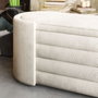 Atelier Del Sofa Banco Crema 105x42x42 cm Espuma Gris 28 DNS Espuma Blanca 14 DNS